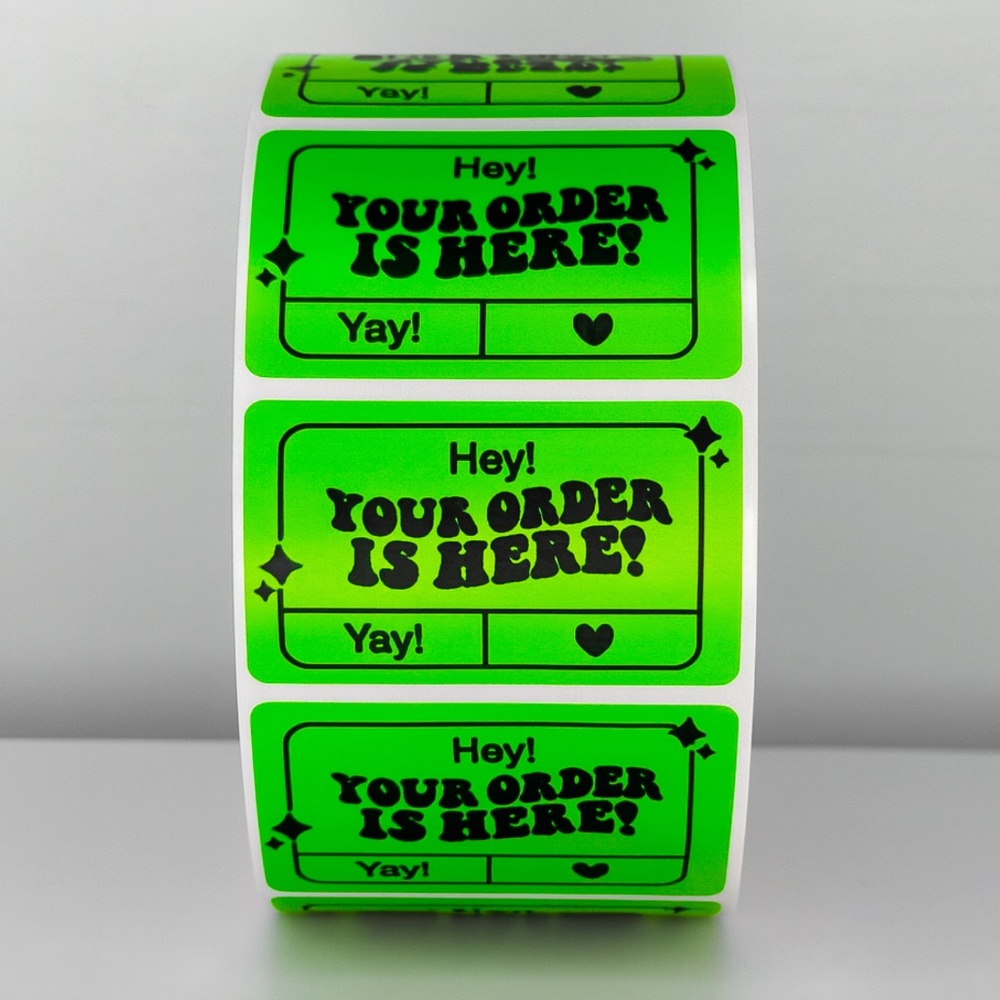 "Your Order Is Here!" Mailer Stickers | Shipping Essentials| THANK YOU STICKERS - Picture 3 of 11